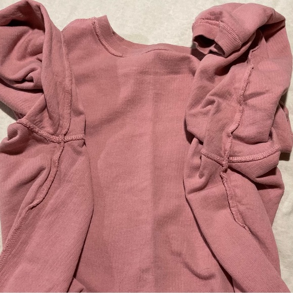 Simply Southern Dusty Rose Waffle Knit “Be Kind' Sweatshirt with Daisy - Picture 7 of 10